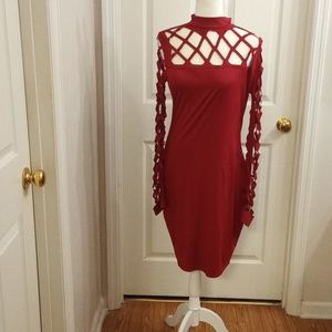 XL Burgundy Dress